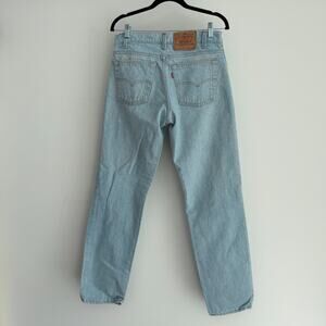 Vintage Levi's 506 Jeans Mens 31x32 (30x31) Light Stone Wash Straight USA Made‎